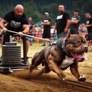 American Bully beim Weight Pulling – Hundesport mit Kraft und Ausdauer