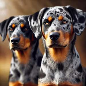 Catahoula Leopard Dog mit kurzem, dichtem Fell und einzigartigen Farbvariationen
