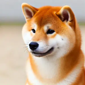 shiba-inu-rot-fellfarbe Ein roter Shiba Inu mit fuchsartigem, rotbraunem Fell und typischen Urajiro-Markierungen an Brust, Bauch, Gesicht und Beinen